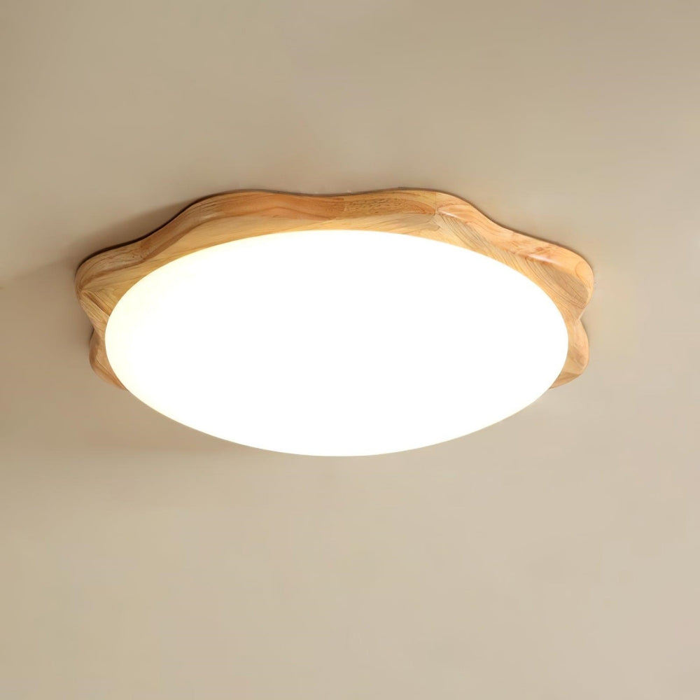 Modern Simple Wooden Art Decor Ceiling Light -Homdiy