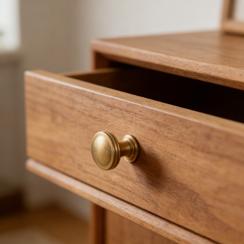 Vintage Elegant Brass Pendant Drawer Pulls