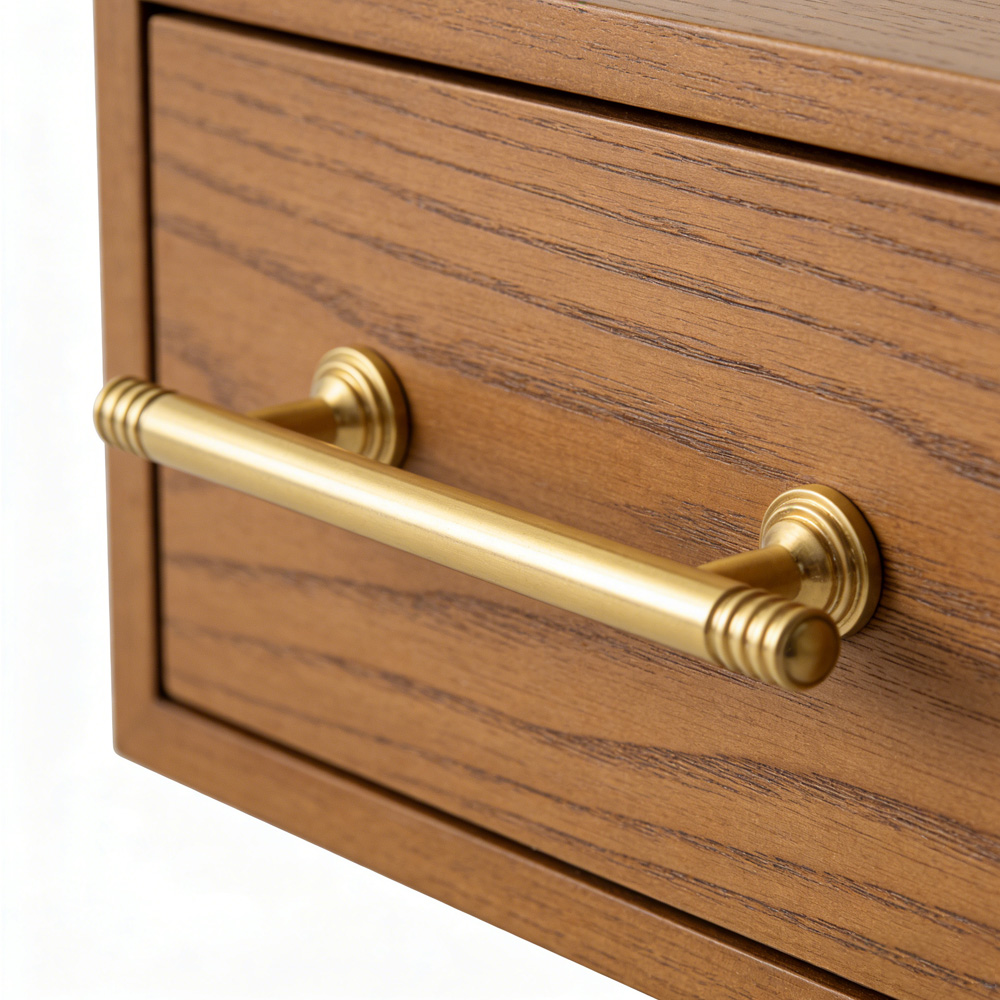 Vintage Elegant Brass Pendant Drawer Pulls