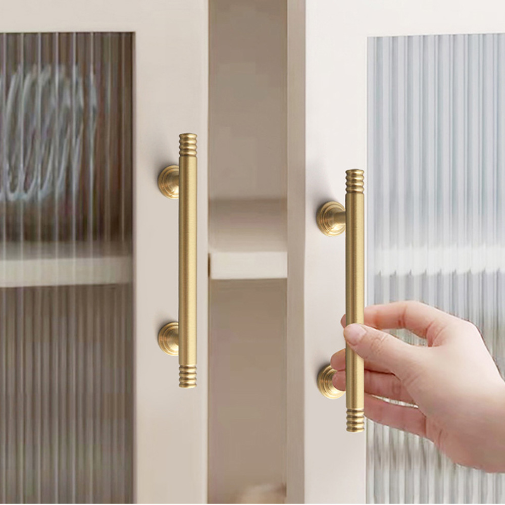 Vintage Elegant Brass Pendant Drawer Pulls