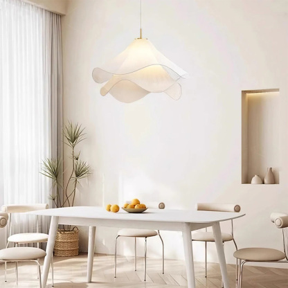 French Romantic Modern Minimalist Cream Pendant Light