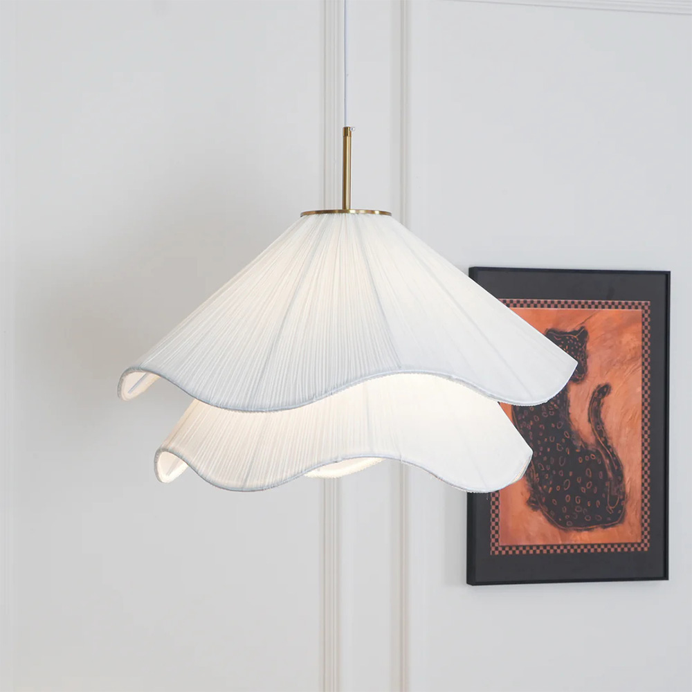 French Romantic Modern Minimalist Cream Pendant Light