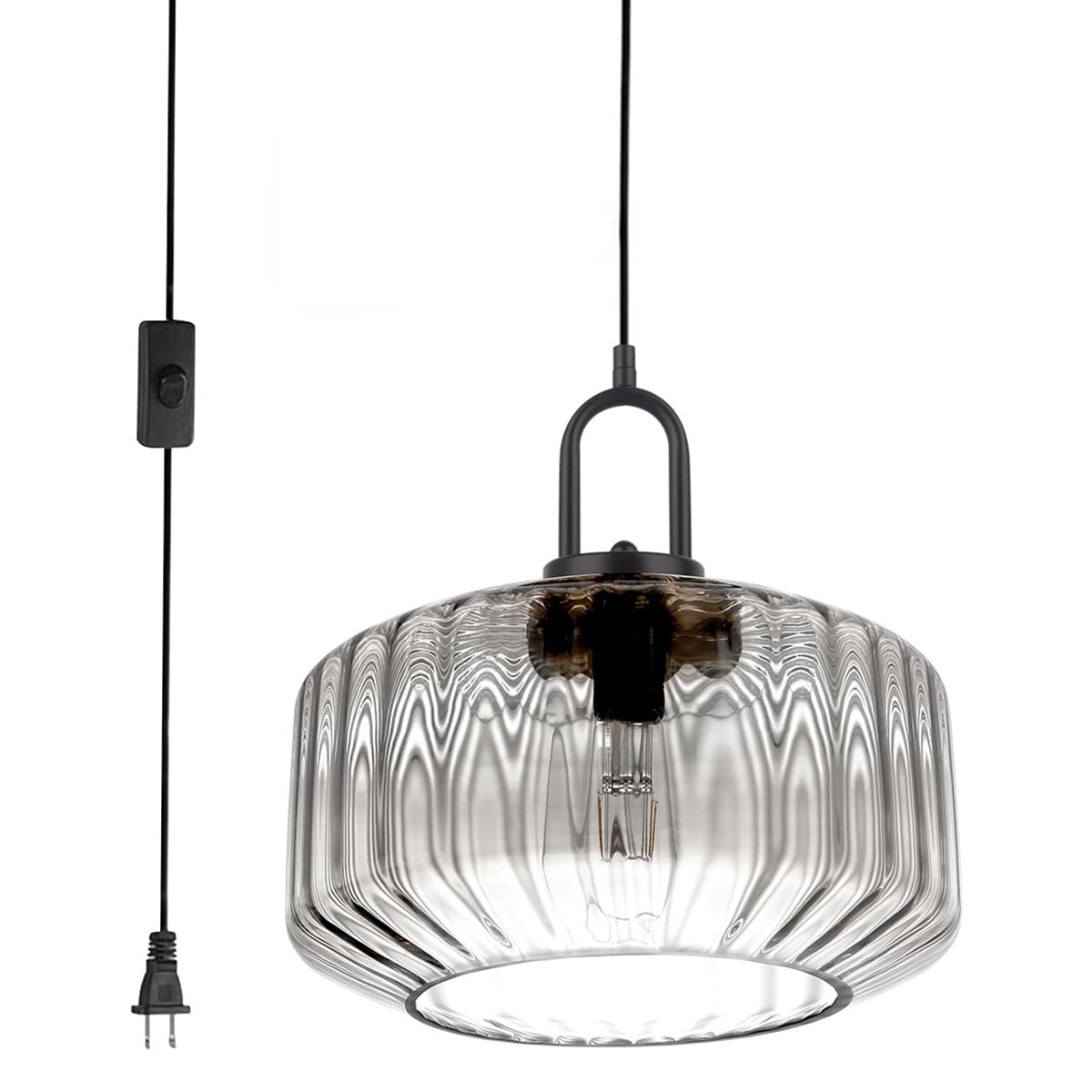 Farmhouse Glass Pendant Light For Kitchen Island