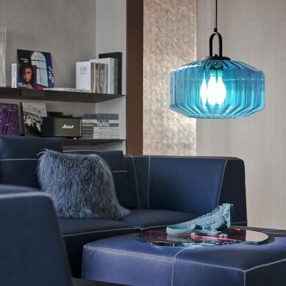 Farmhouse Glass Pendant Light For Kitchen Island