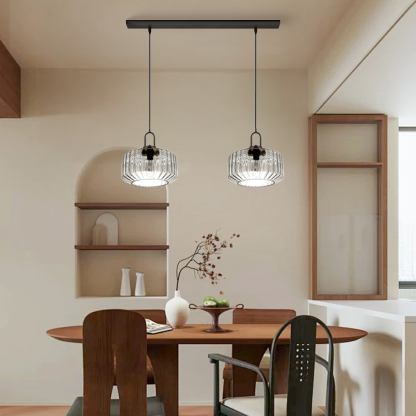 Farmhouse Glass Pendant Light For Kitchen Island