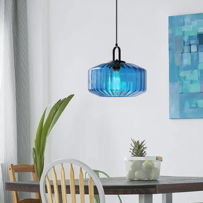 Farmhouse Glass Pendant Light For Kitchen Island