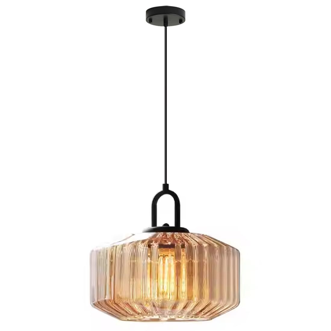 Farmhouse Glass Pendant Light For Kitchen Island