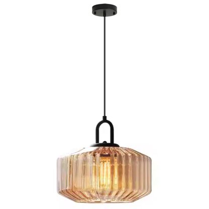 Farmhouse Glass Pendant Light For Kitchen Island