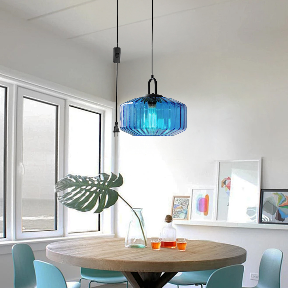 Kitchen Island Pendant Light | Plug in Glass Pendant Lights – Homdiyhardware, image size:1000x1000
