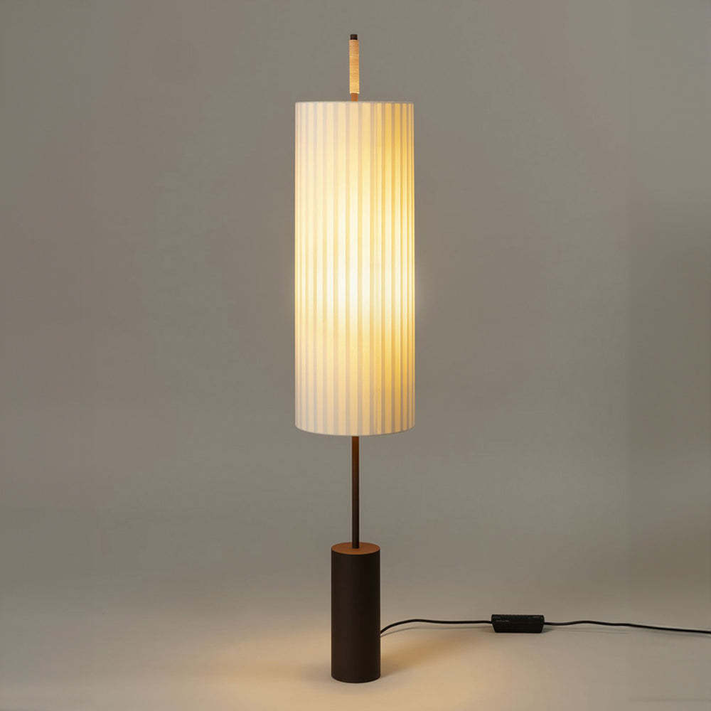 Vintage Fabric Wabi Sabi Dorica Floor Lamp -Homdiy