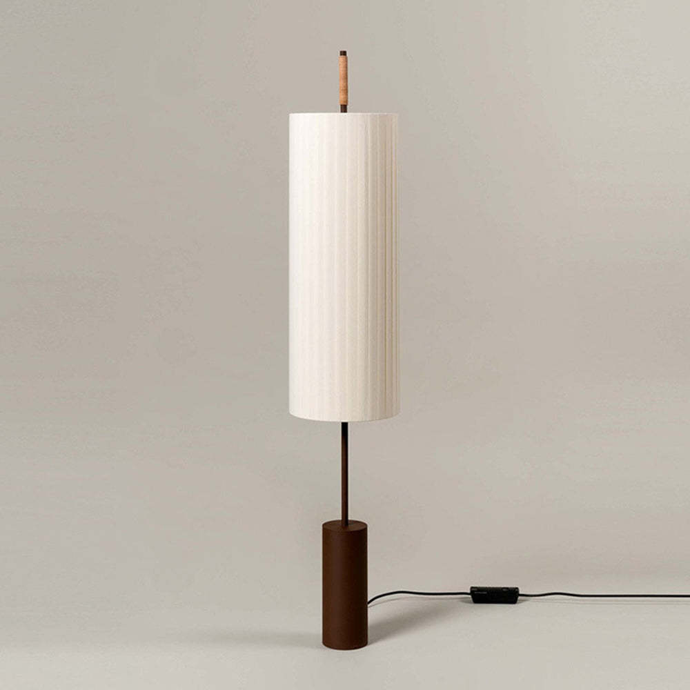 Vintage Fabric Wabi Sabi Dorica Floor Lamp -Homdiy