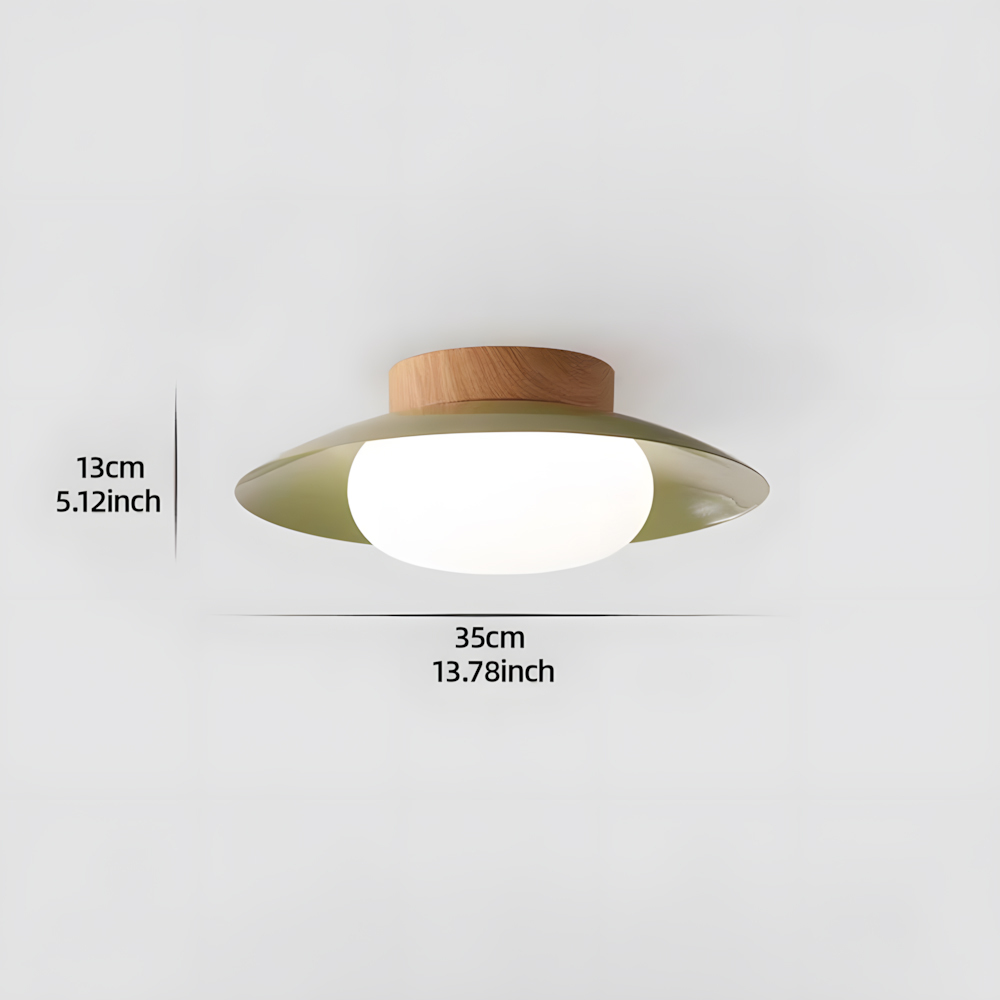 French Acrylic Round Ceiling Light