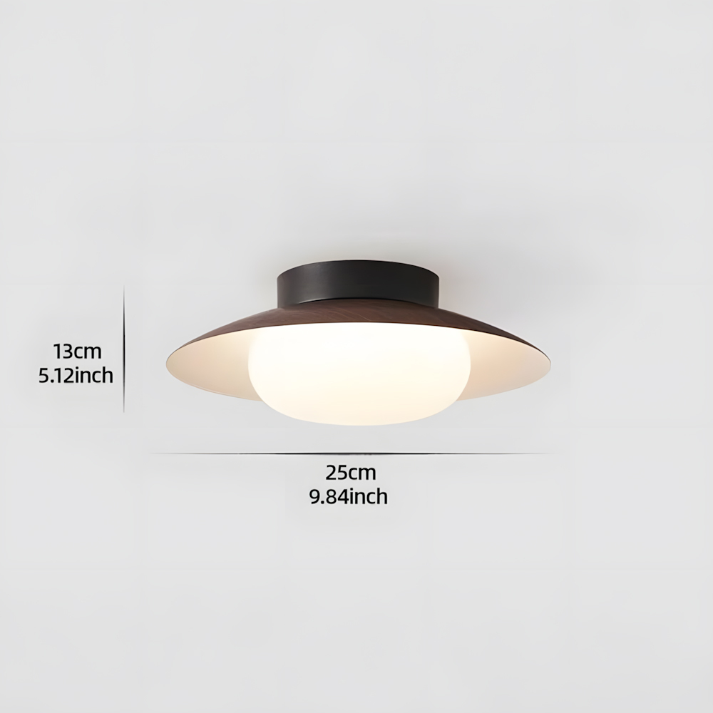 French Acrylic Round Ceiling Light