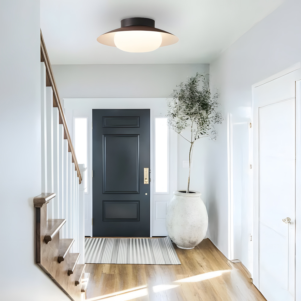 French Acrylic Round Ceiling Light