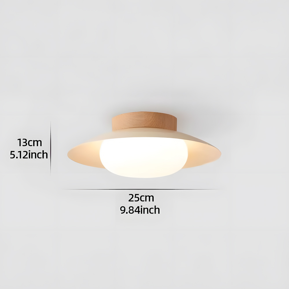 French Acrylic Round Ceiling Light