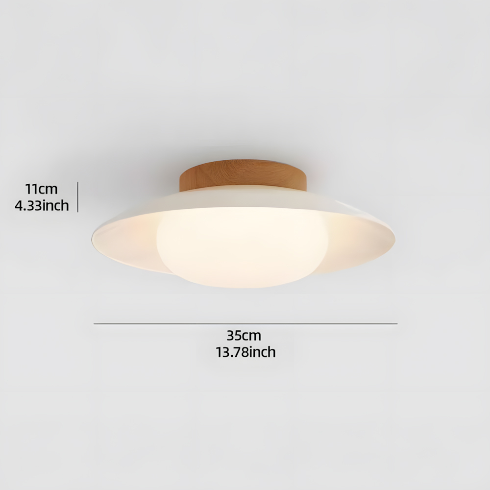 French Acrylic Round Ceiling Light