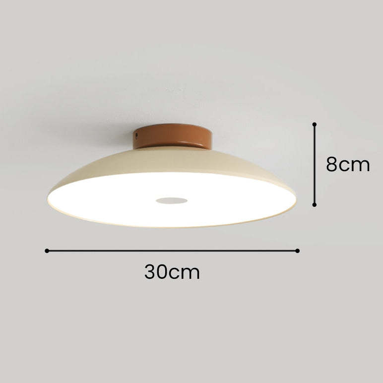 French Cream Iron Led Ceiling Lamp -Homdiy