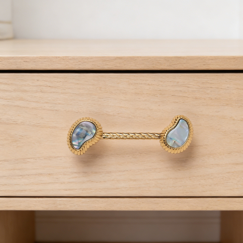 French Creative Shell Brass Cabinet Pulls 