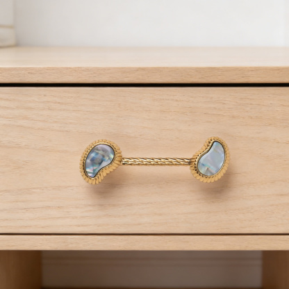 French Creative Shell Brass Cabinet Pulls 