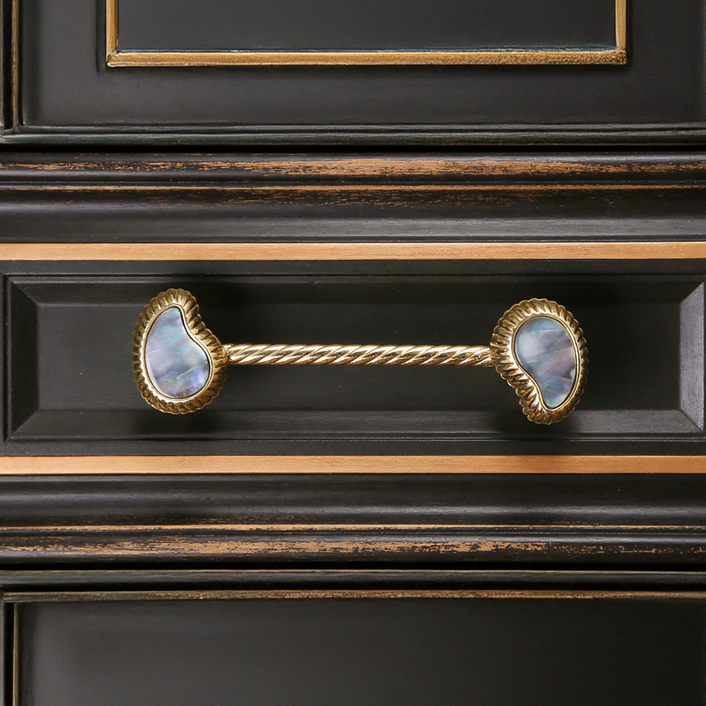 French Creative Shell Brass Cabinet Pulls 