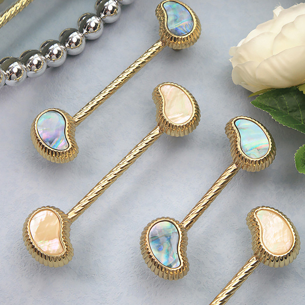 French Creative Shell Brass Cabinet Pulls 