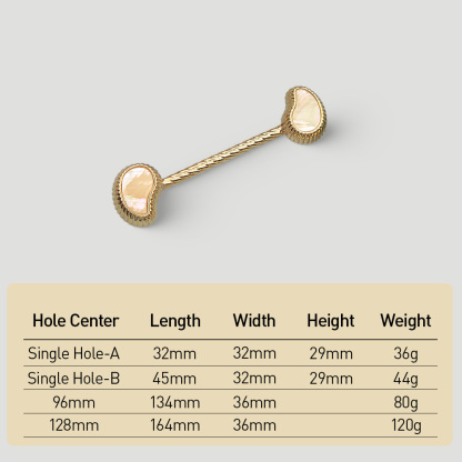 French Creative Shell Brass Cabinet Pulls 