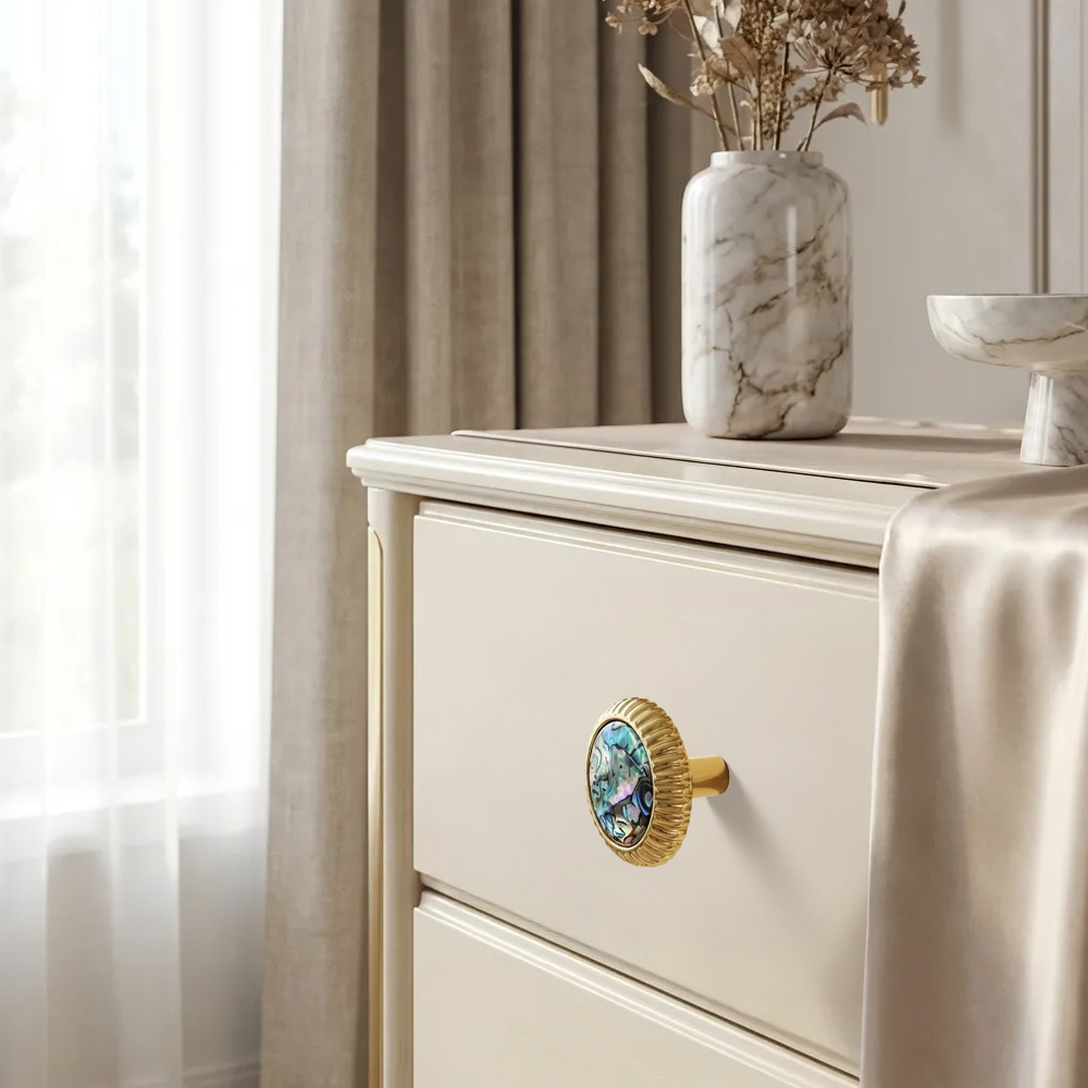 French Creative Shell Brass Cabinet Pulls 