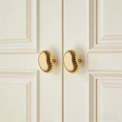 French Creative Shell Brass Cabinet Pulls 