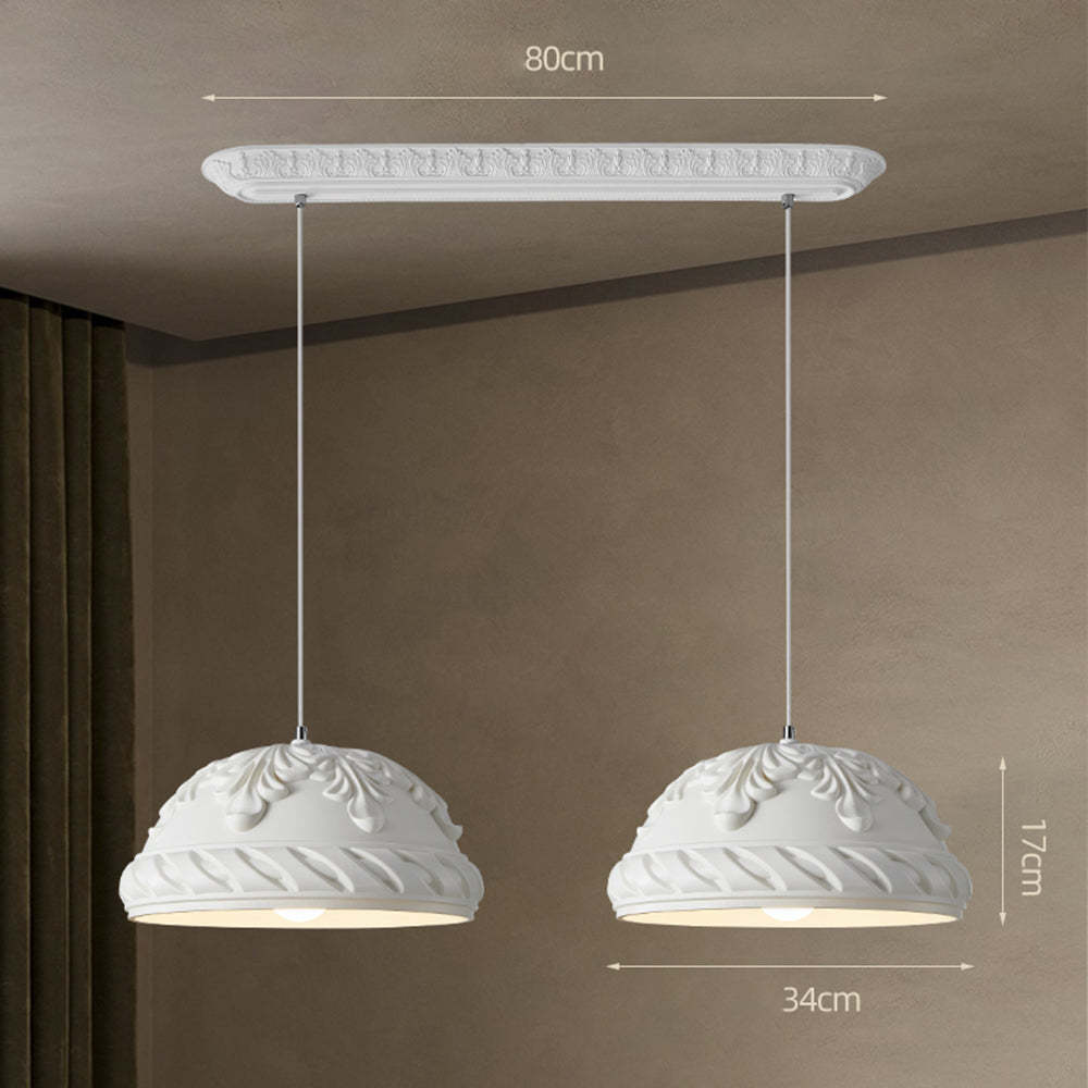 Creative Carved Resin Hanging Pendant Light -Homdiy