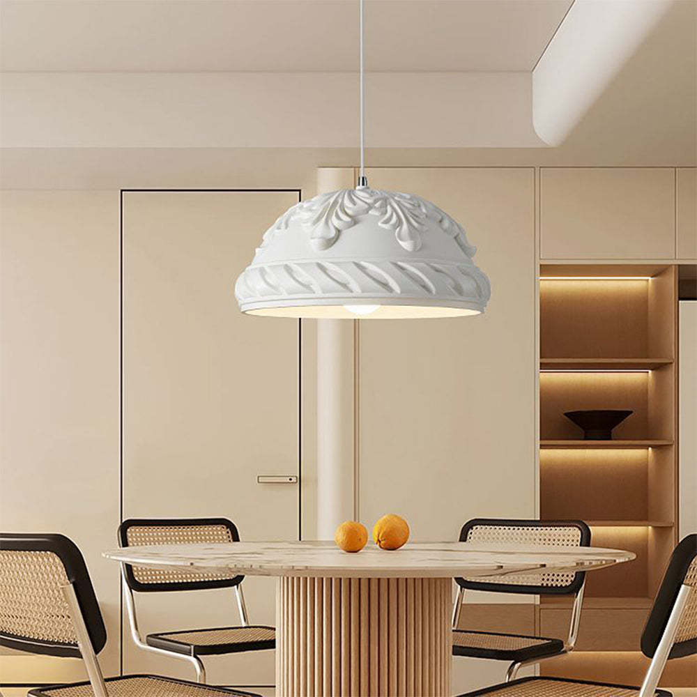 Creative Carved Resin Hanging Pendant Light -Homdiy