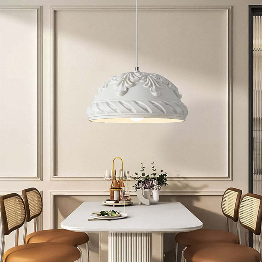 Creative Carved Resin Hanging Pendant Light -Homdiy