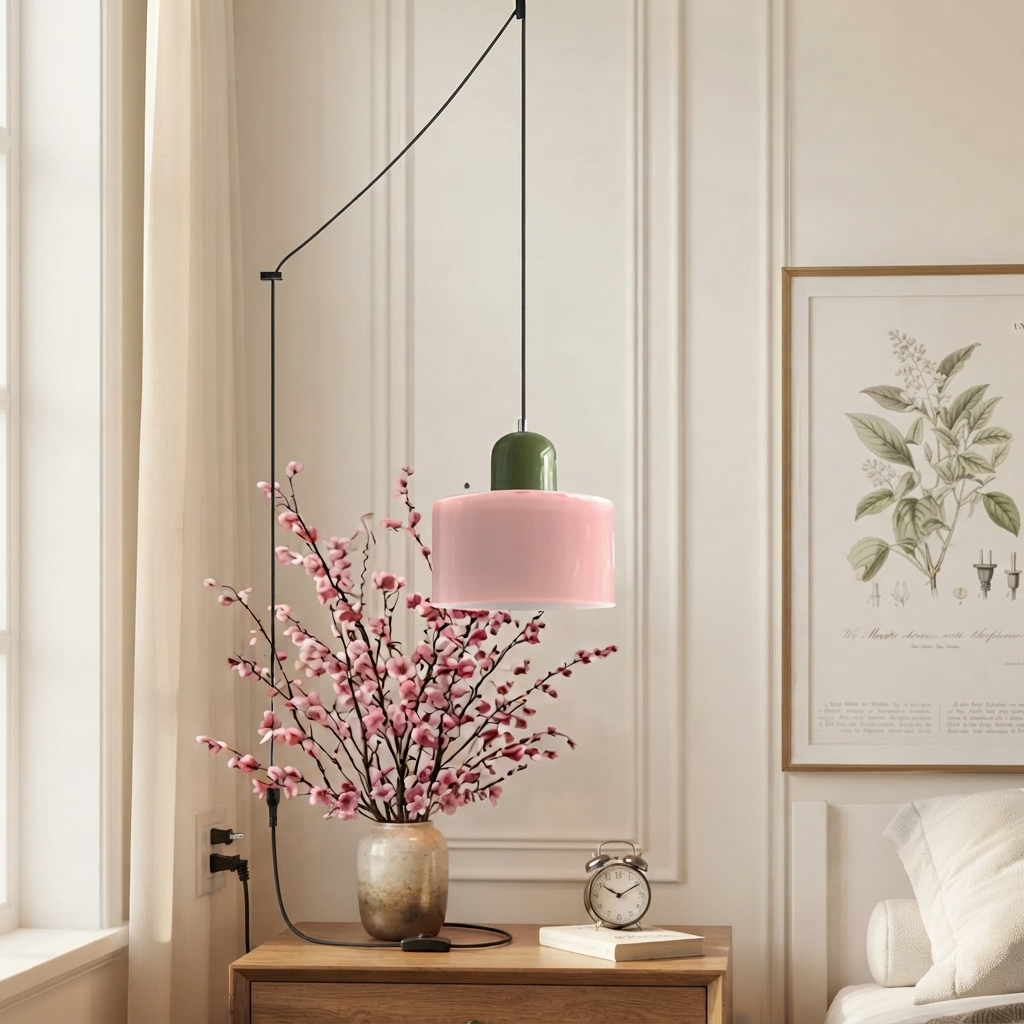 Bauhaus Small Glass Plug-in Pendant Light