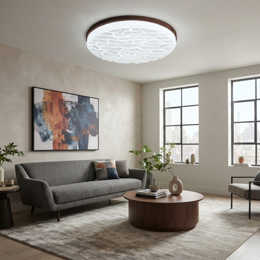 Medieval Round White Led Ceiling Light