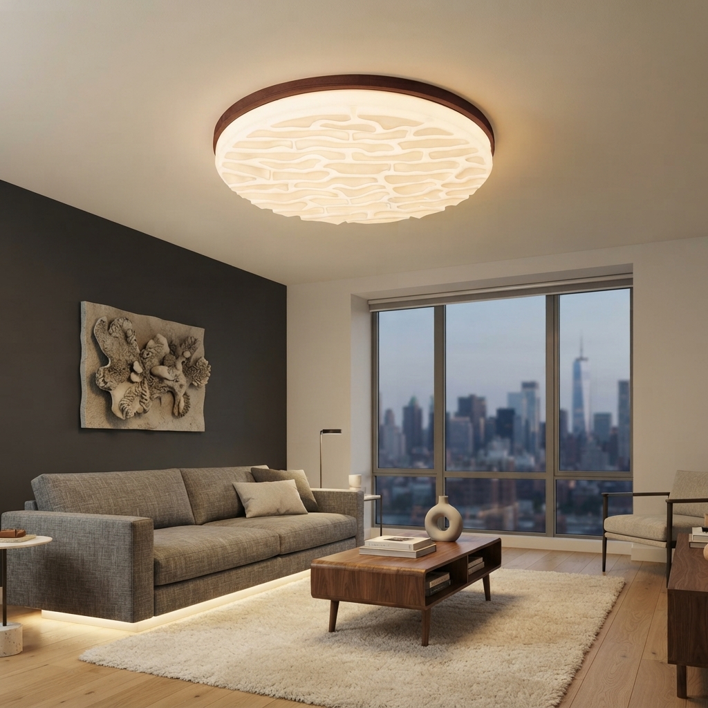 Medieval Round White Led Ceiling Light