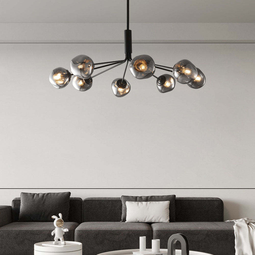 Molecular Lava Glass Chandelier for Living Room -Homdiy