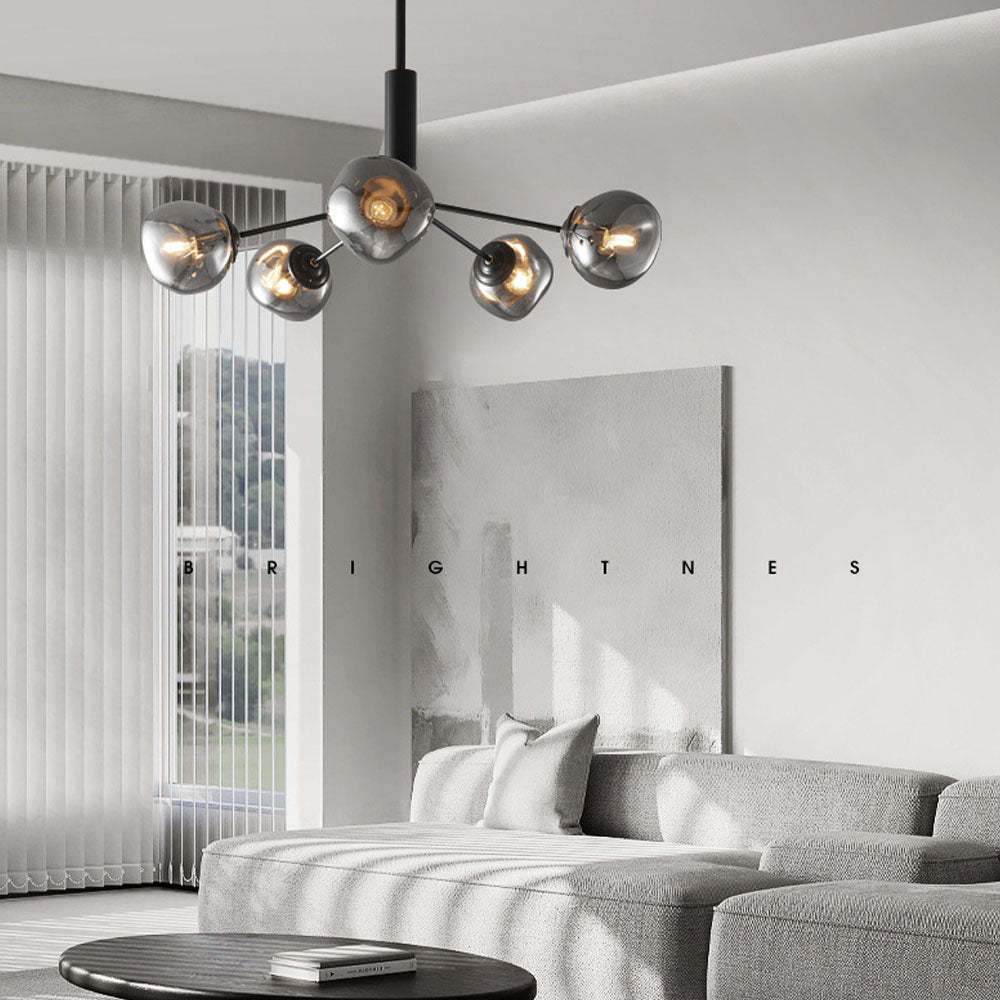 Molecular Lava Glass Chandelier for Living Room -Homdiy