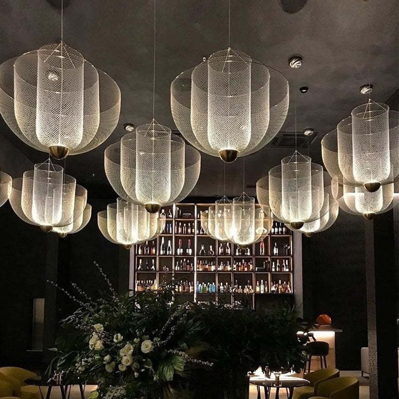 Luxury Metal Grid Pendant Light -Homdiy