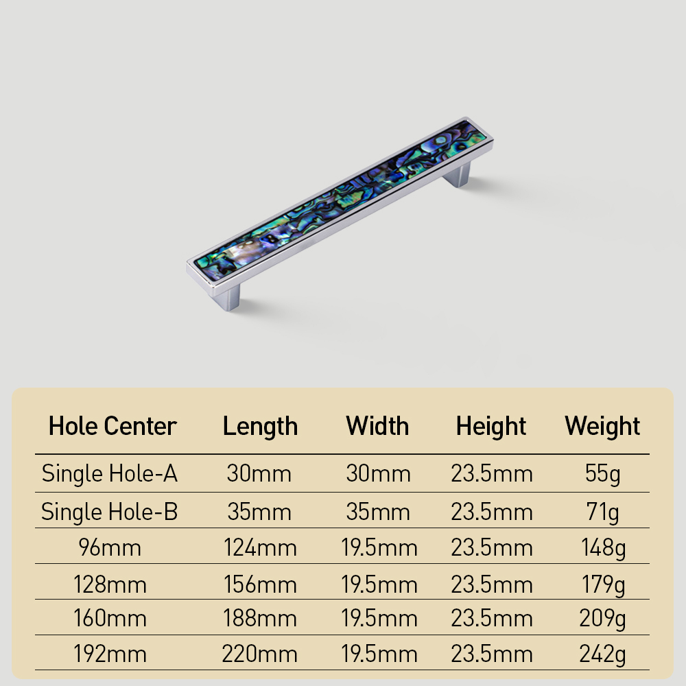 Luxury Natural Shell White Cabinet Pulls Brass Drawer Knobs