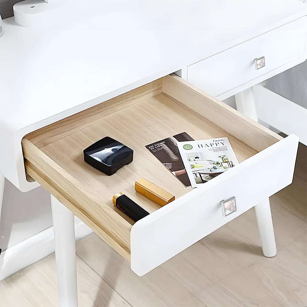 Luxury Natural Shell White Cabinet Pulls Brass Drawer Knobs