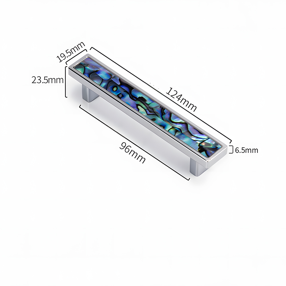 Luxury Natural Shell White Cabinet Pulls Brass Drawer Knobs