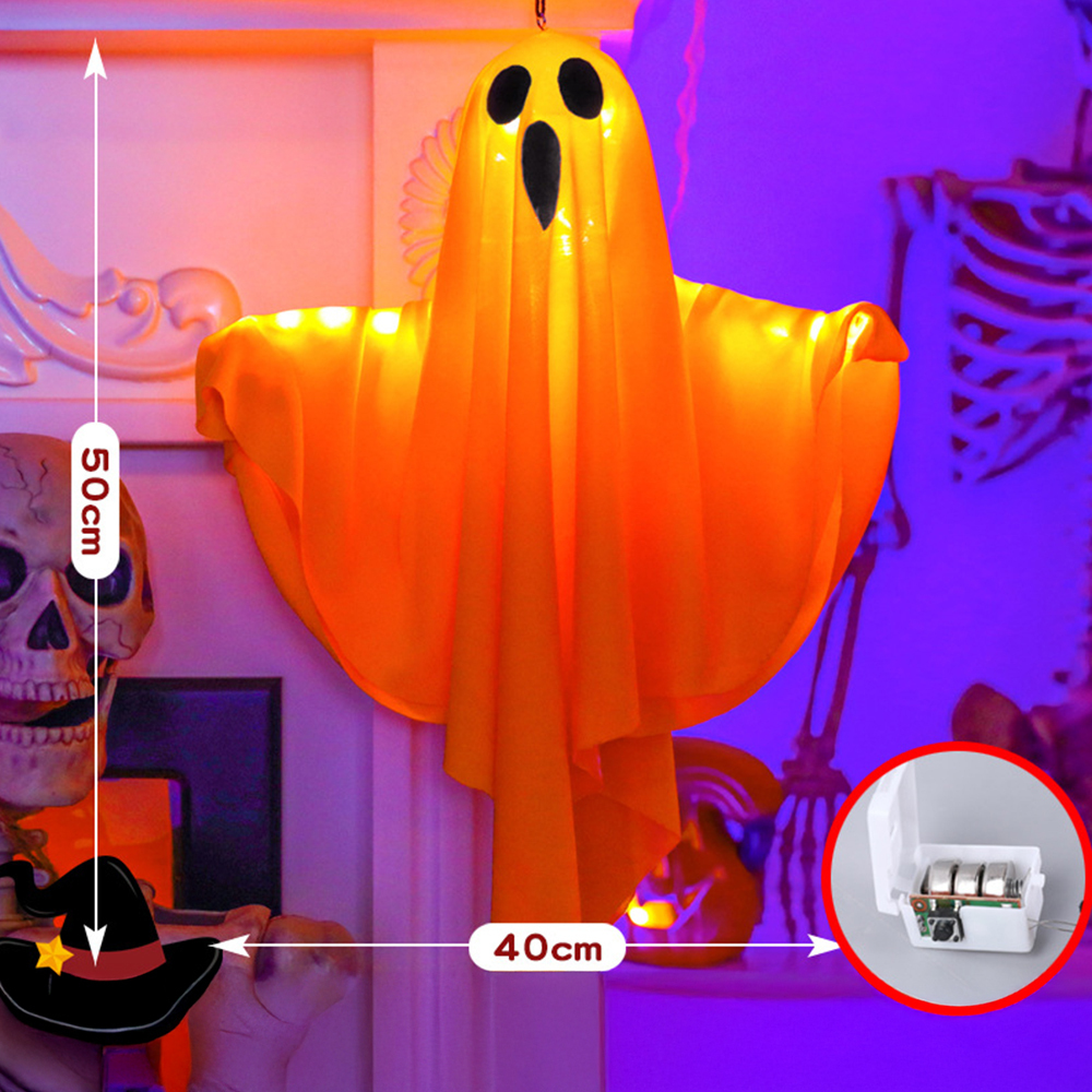 Halloween DIY LED Hanging White Ghost Light
