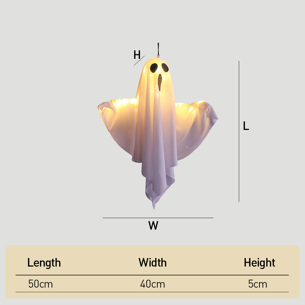 Halloween DIY LED Hanging White Ghost Light