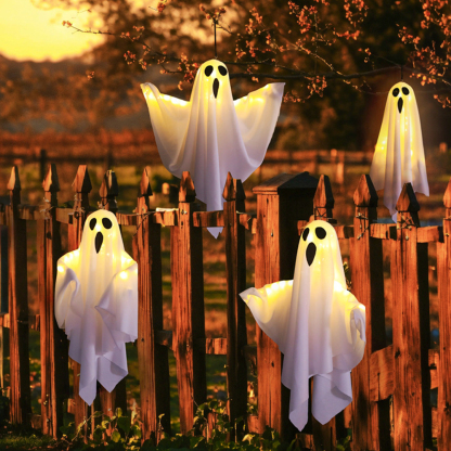 Halloween DIY LED Hanging White Ghost Light