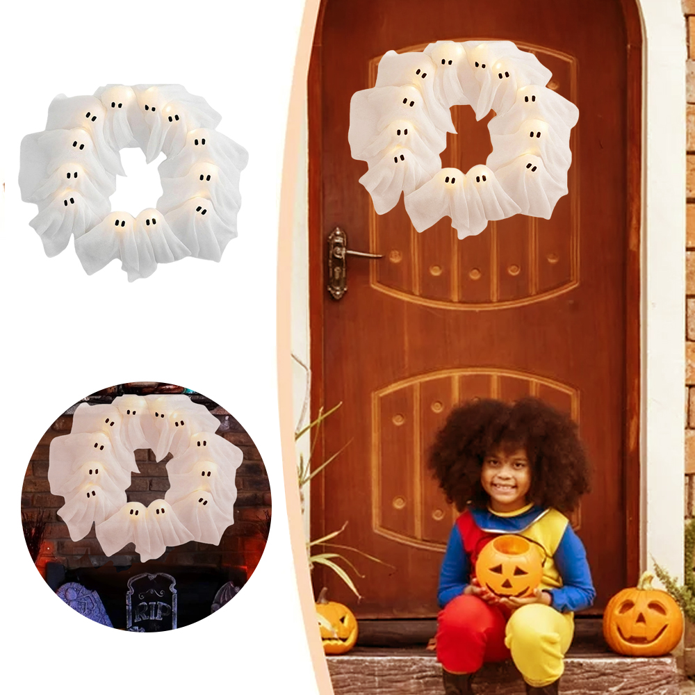 Halloween Ghost Garland String Lights for Party Decoration