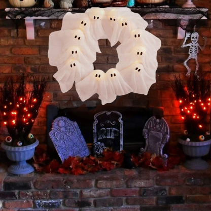 Halloween Ghost Garland String Lights for Party Decoration