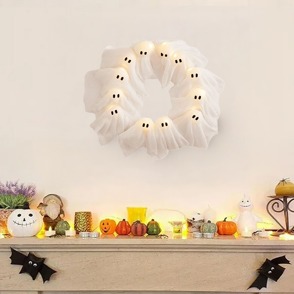 Halloween Ghost Garland String Lights for Party Decoration