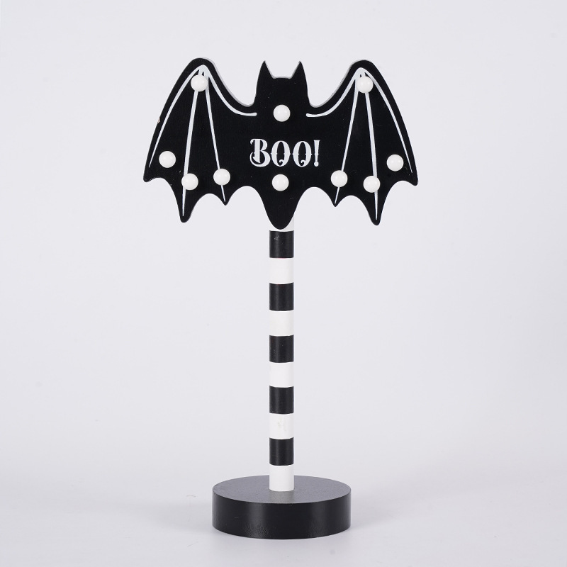Halloween LED Wooden Figurine Table Lights