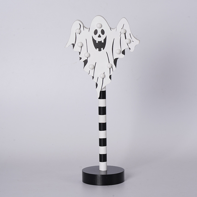 Halloween LED Wooden Figurine Table Lights