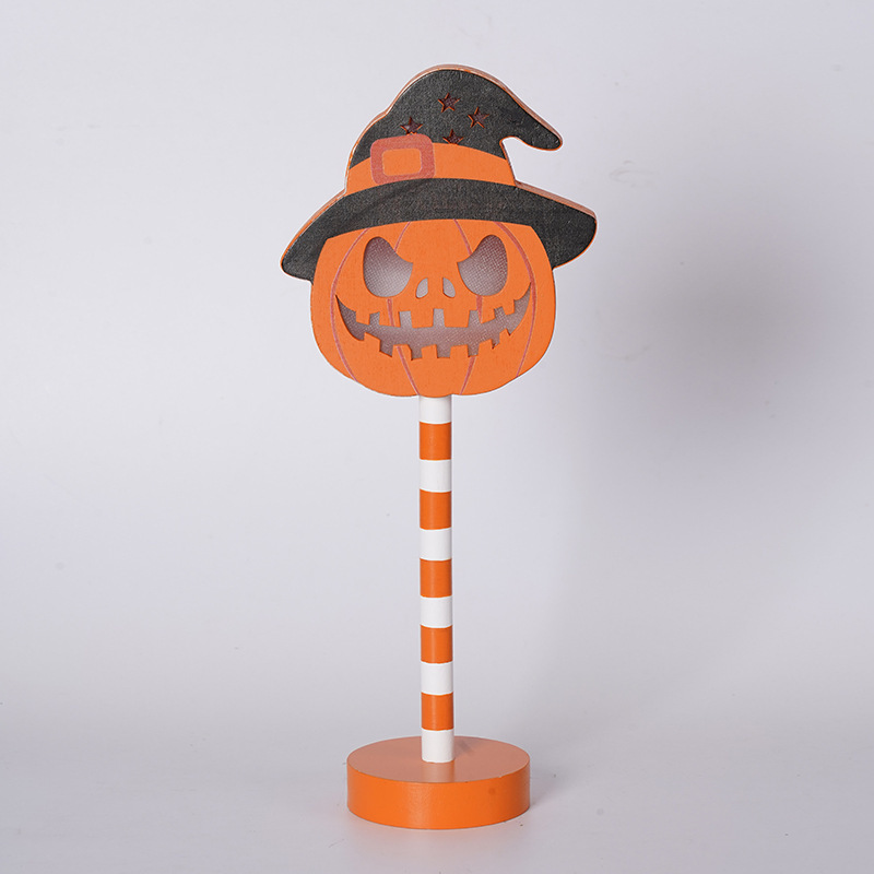 Halloween LED Wooden Figurine Table Lights