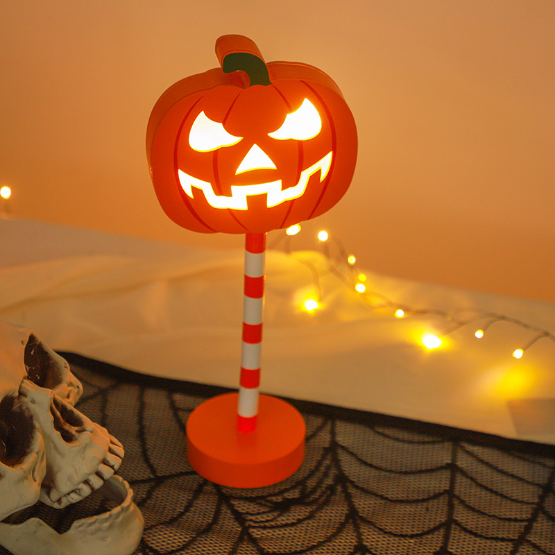 Halloween LED Wooden Figurine Table Lights